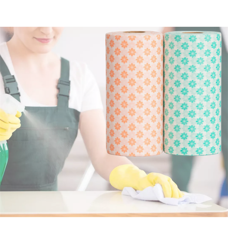 اسپنلیس ویزکوز پلم بلاسم پرنٹ شدہ غیر بنے ہوئے فیبرک