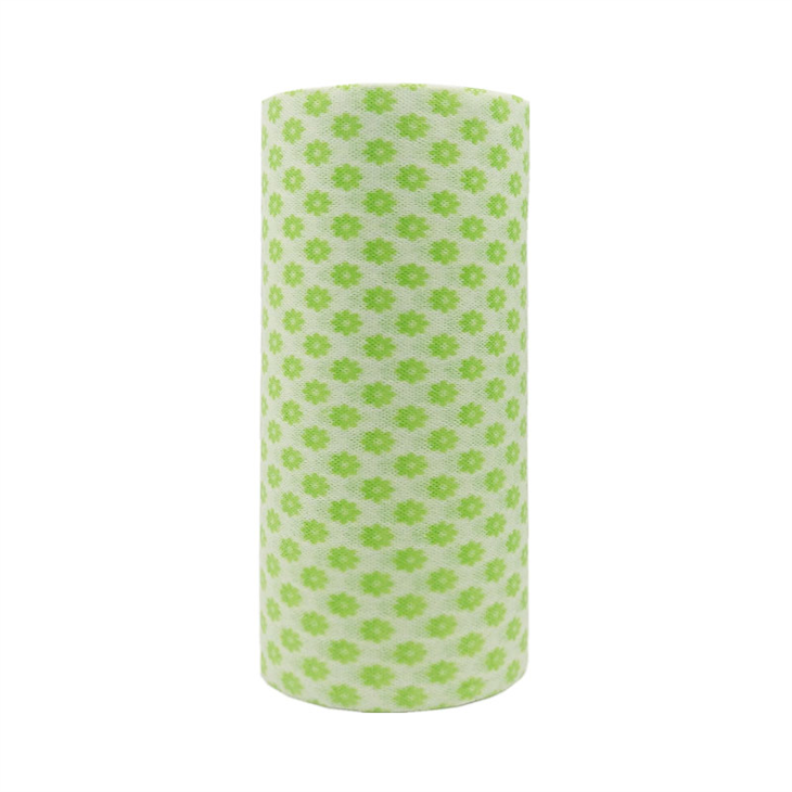 Spunlace Viscose Plum Blossom Printed Non Woven Fabric